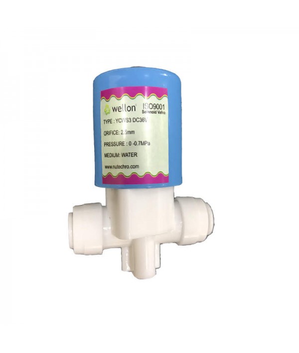 WELLON Solenoid Valve 36V QC 100% Copper Binding with Elbow Connectors